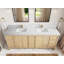 Chêne blanc Elizabeth X P 22 po D Meuble-lavabo double avec 2 po Quartz-109552910