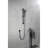 Height Adjustable Handheld Shower In Matte Black Stainless Steel, 28-Inch Slide Bar, 59-Inch Hose, Multiple Spray Modes For Relaxing Baths, Suitable Chair Use Steel Shower, Adjustable, Various