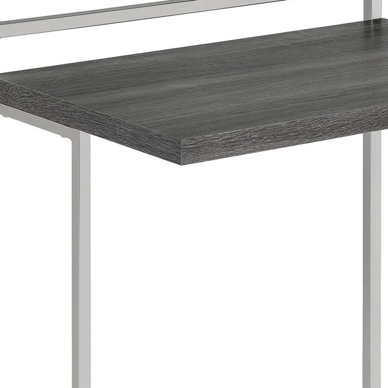 Table de bout Chandlar C Table, Nickel, Gris patiné
