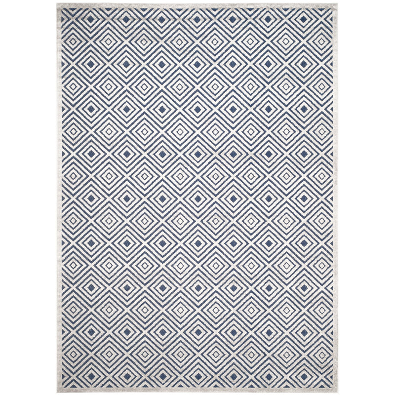 Tapis à motif géométrique Mcgruder Performance, Rectangle 4 pi x 6 pi