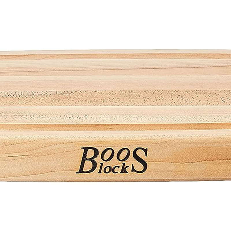 Planche à découper réversible en bois d'érable avec rainure de 1,5 po John Boos Chef's, L 11 po x L 18 po