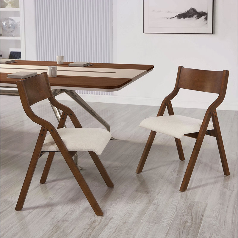 Chaise de salle à manger rembourrée pliante, peu encombrante, facile à transporter, salle à manger, aucun assemblage requis, paquet de 2