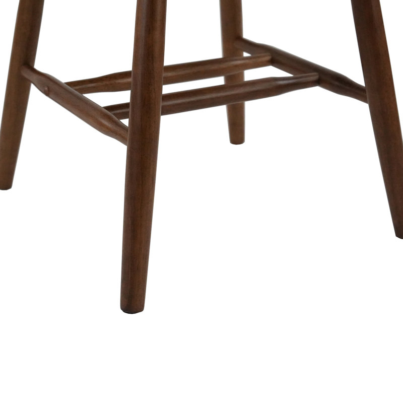 Chaises de salle à manger de style Mid-Century en bois massif de style Windsor avec dossier à lattes pour la cuisine et la salle à manger