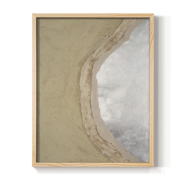 Silver Lake III, reproduction encadrée - bois massif, H 21 po x l 17 po