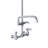 Amgood wall-mounted Pre-rinse assembly with 8 in. Centers And 12 in. Add On Faucet
