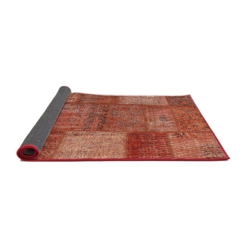 Tapis brun contemporain Harmincourt, Carré 5 pi