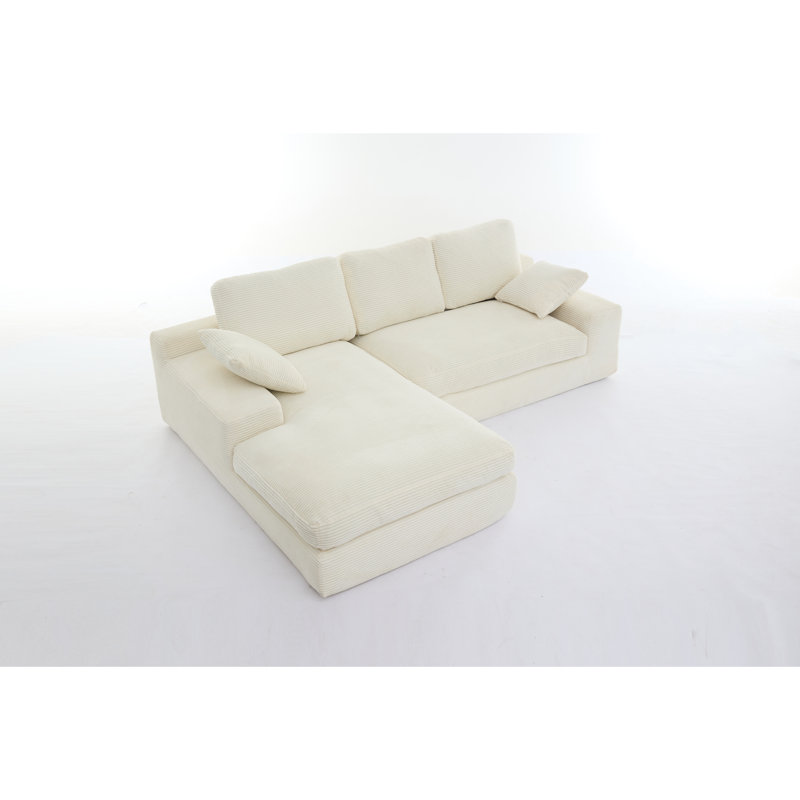 Canapé modulaire confortable en mousse de salon moderne, parfait pour les petits espaces