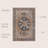 Sarok Ornate Medallion Machine-Washable Beige/Blue Rug-1776420146