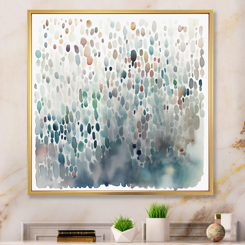 «Dampier Blue and White Exploration Abstracted Patterns I», reproduction sur toile, H 30 po x l 30 po x P 1 po