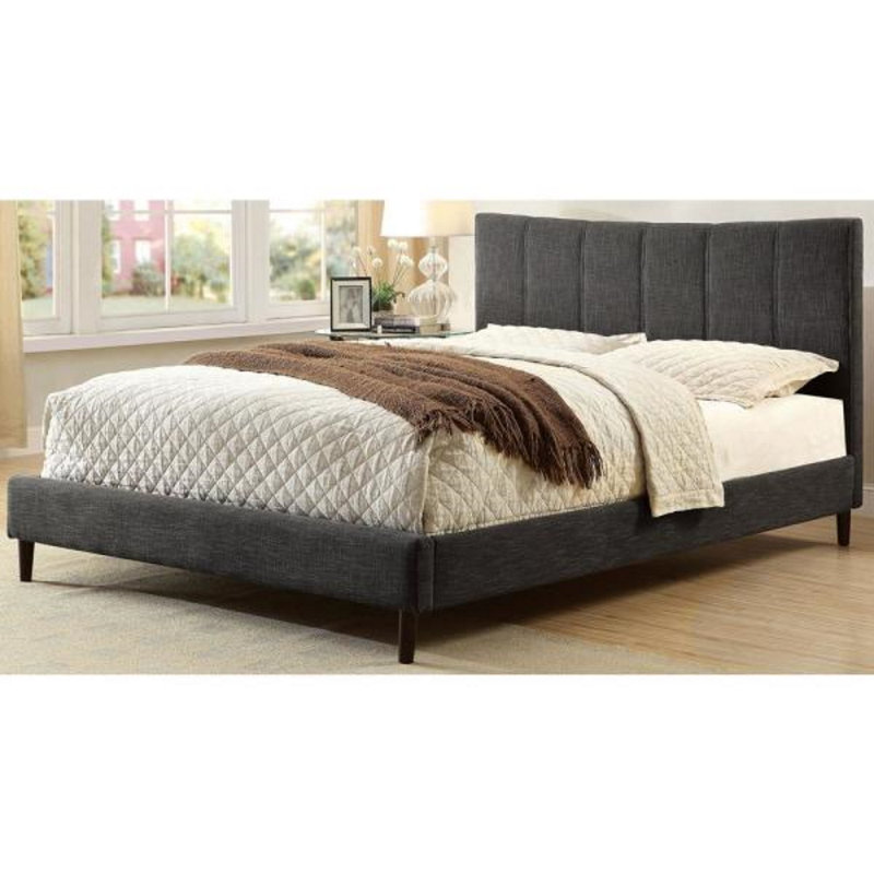 Inessa Upholstered Bed, Beige, Full