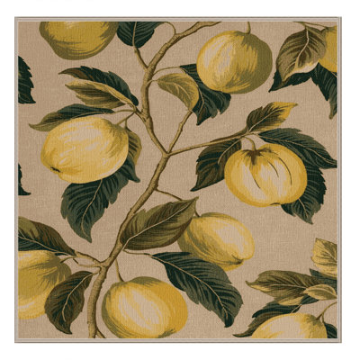  Tapis lavable à motif de fruits verts