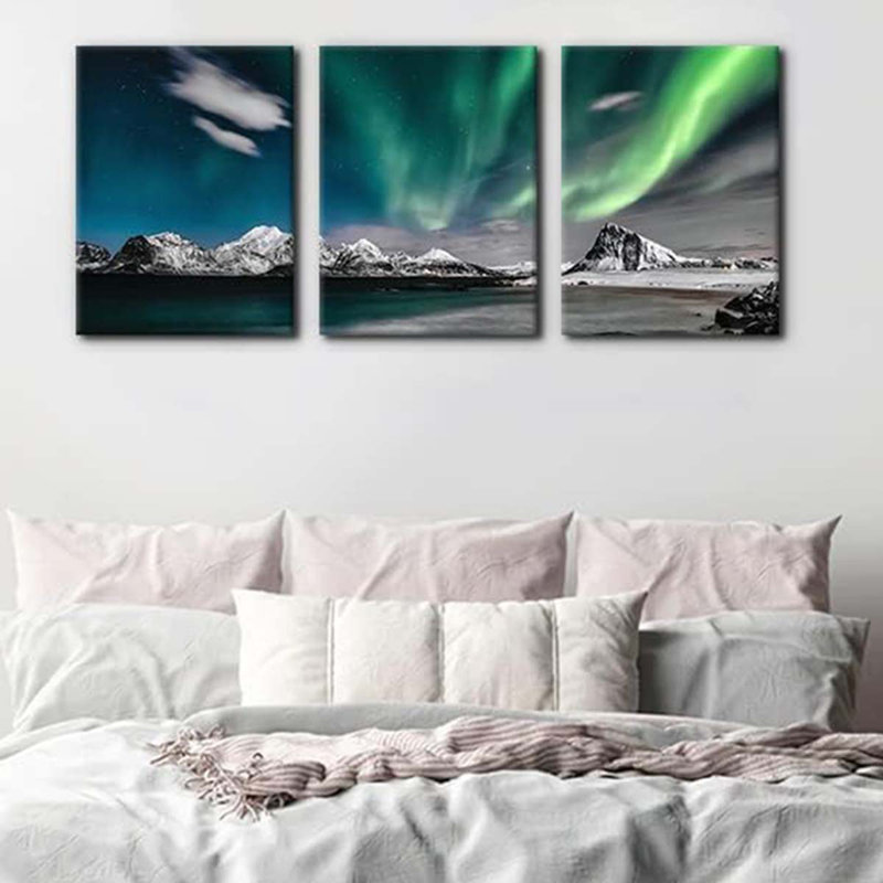 3 Piece Wrapped Canvas Print, 40 cm H x 90 cm W