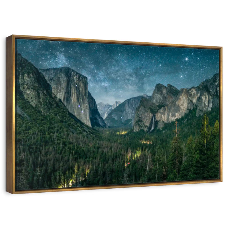 Yosemite, Cadre flottant doré, 40 po x 27 po