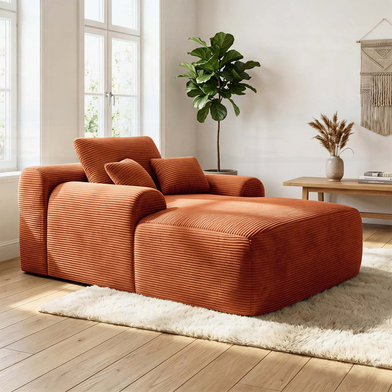 Méridienne convertible avec rembourrage moelleux, accoudoirs larges et coussins décoratifs pour un confort et une polyvalence ultimes dans n'importe quelle pièce
