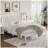 Queen Size Wood Platform Bed with Gourd Shaped Headboard,Retro Style Platform Bed with Wooden Slat Support-505280987
