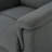 Charcoal Fabric Glider Recliner With Swivel, Manual Reclining Chair