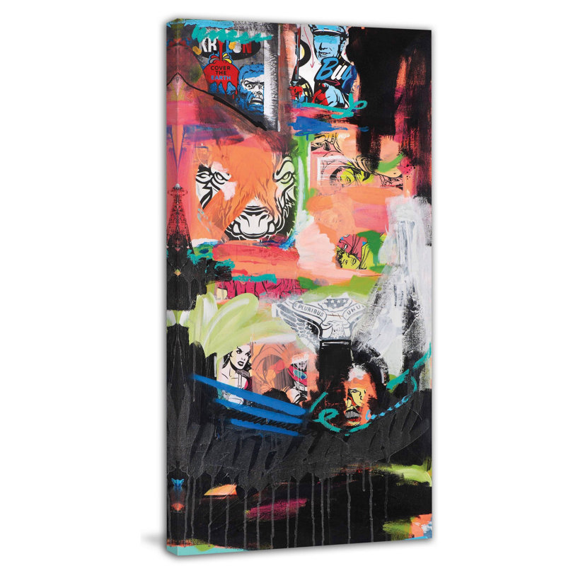 « western hunt » par josh ruggs, reproduction d’art sur toile tendue, H 24 po x l 12 po