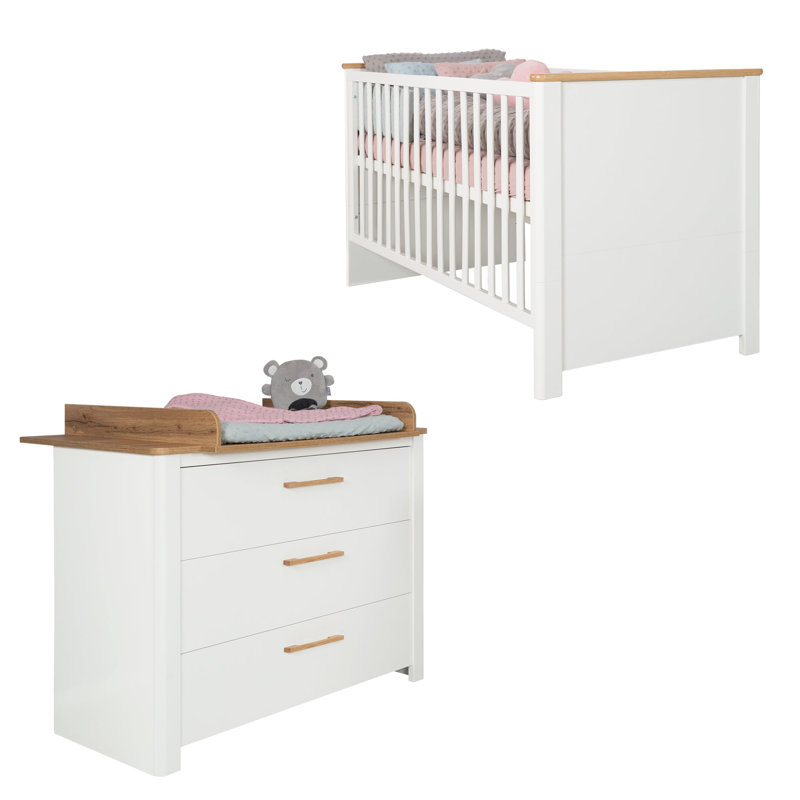 Ava Convertible 2 -Piece Nursery Furniture Set