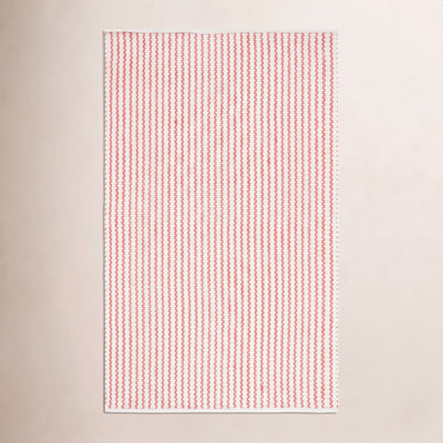 Hand-Woven Chevron Cotton Rug