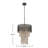 Ombre Beaded Wood 3-Tier Chandelier
