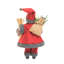 Père Noël nordique rouge