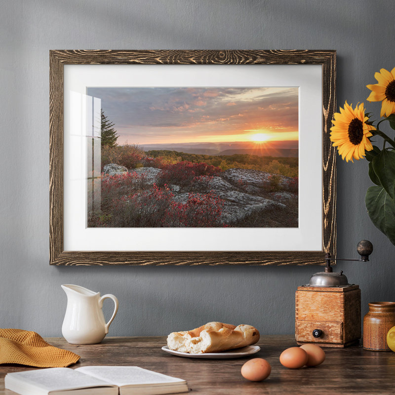 Good Morning, reproduction d'art encadrée, Noyer, H 26 po x l 38 po