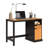 SOLID WOOD DESK IN BLACK & NATURAL HONEY