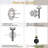 Wall Sconce Light Wall Lamp with Clear Glass Shade (Set of 2)-724807742