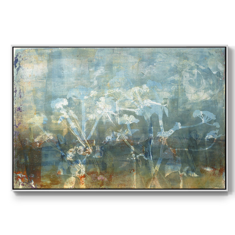 " Water'S Edge ", 17" H x 25" W x 2" D, White Floater Framed Canvas