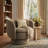 31" Wide Upholstered Tweed Swivel Barrel Accent ArmChair - 360° Rotation (2-Pack)-1617774602-1617861381