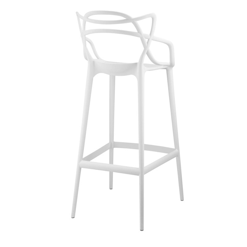 Tabouret de comptoir Cristobal Croza, Blanc