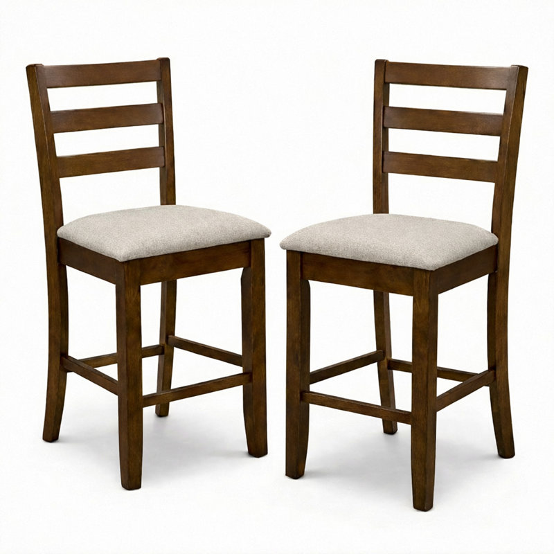 Ensemble de 2 tabourets de bar à hauteur de comptoir Halstad