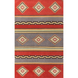 Mesa Wool Southwestern Area Rug in Red
