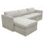 All Modern Left Facing Sectional No Ottoman--Truffle-1707489153