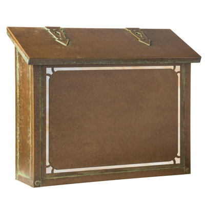 Grande boîte aux lettres murale traditionnelle avec bordure-AF-6103-GI