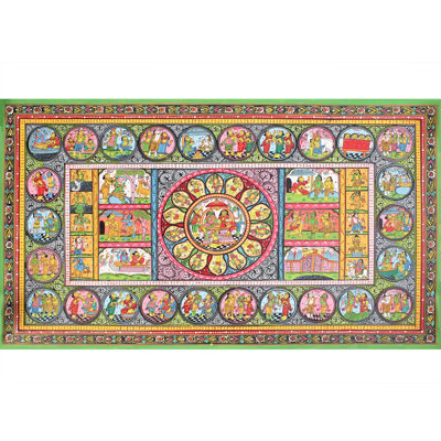 The Ramayan Story Painting | Paata Painting On Canvas | For Wall Décor