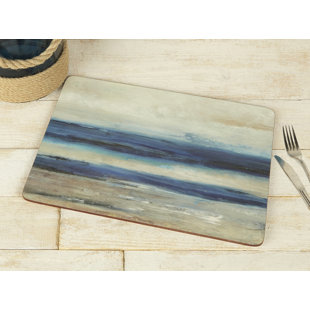 Creative Tops Blue Abstract Premium Placemats (Set of 4)