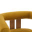 Chaise d'appoint moderne rembourrée avec accoudoirs ronds