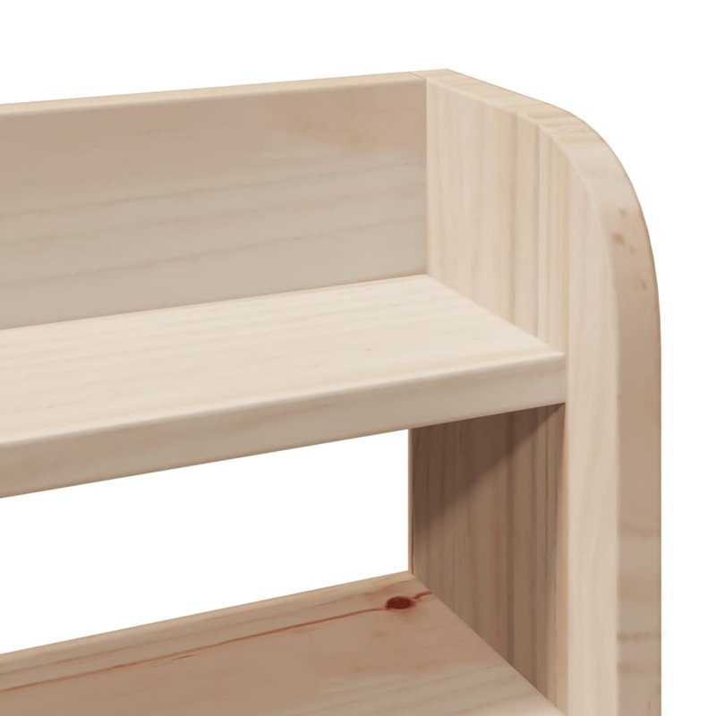 Solid Wood Headboard, 100 x 200 cm, Natural