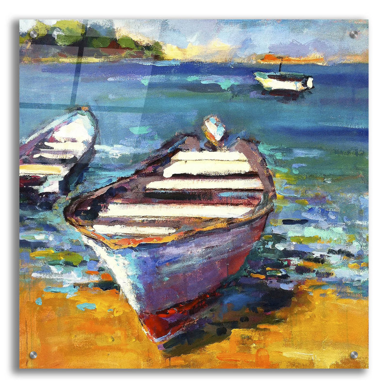 «Bateau» par Page Pearson Railsback, H 24 po x l 24 po x P 0,2 po