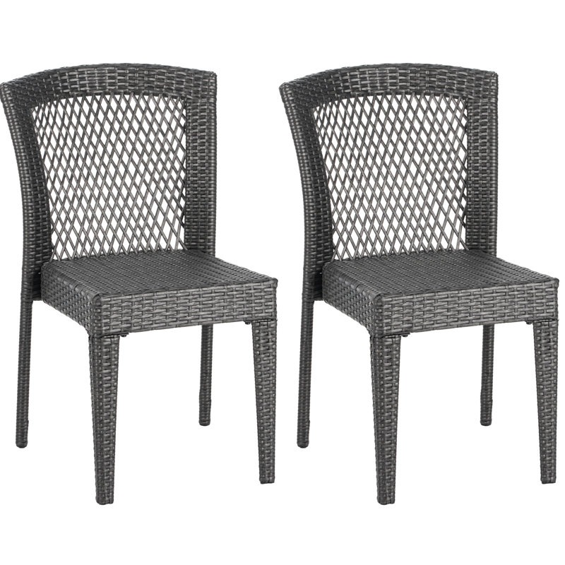 Chaise d'appoint empilable grise pour 2 personnes, Gris