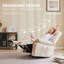 Fauteuil inclinable de massage avec chaleur 36,2 po de large Elysium-1225663176