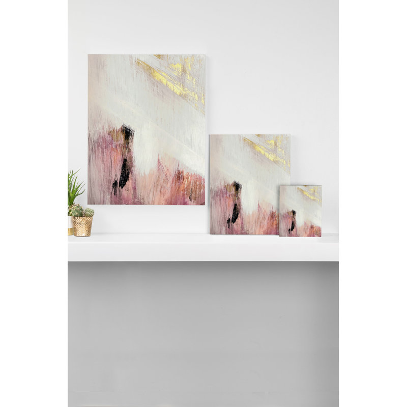 « Sunrise 2 »-impression d’art graphique, H 10 po x l 8 po x P 2 po, Toile tendue, Pas de tapis