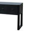 Geometric Carved Console Table With 3 Drawers-2026482902