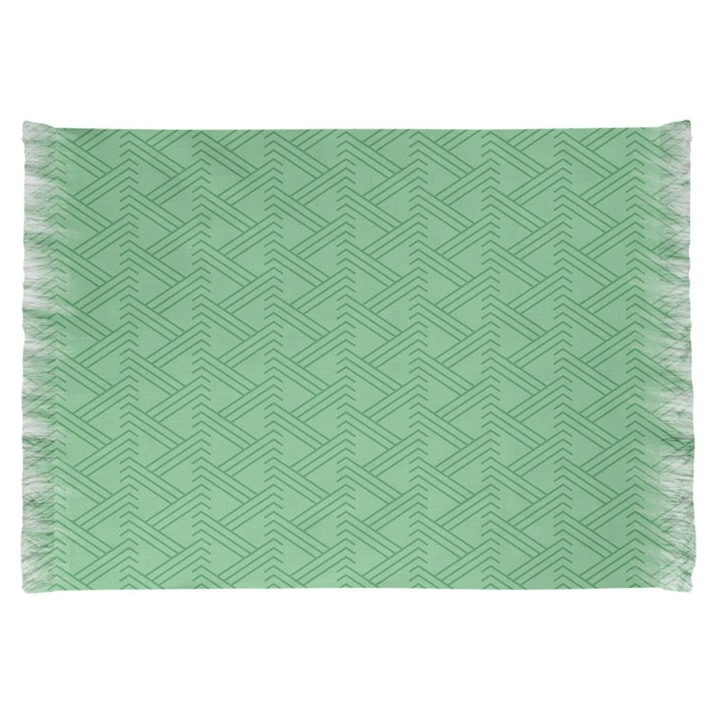 Tapis zig zag green area, Non