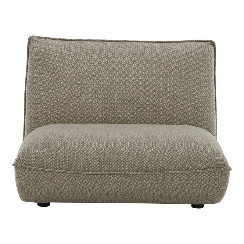 Douglass Slipper Chair, Speckled Pumice Basketweave