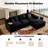 Boneless 4 - Piece No Assembly Required Upholstery Boneless Sofa, Free Combination Cloud Sectional Couch with L-Shape Chaise, Deep Seat Modular Sofa for Living Room Bedroom-167114140