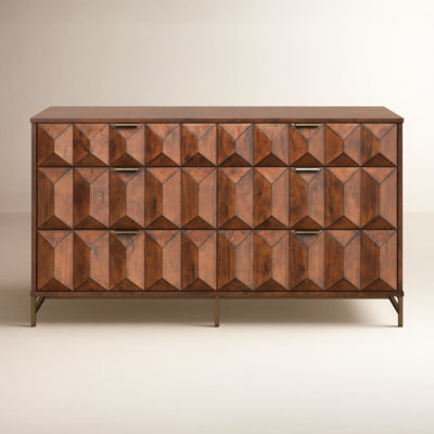 Dalhart 64" Pine Double Dresser
