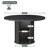 4 - Person Round Dining Table Set With Hidden Storage & 4 Upholstered Chairs-1973292311-1973292308