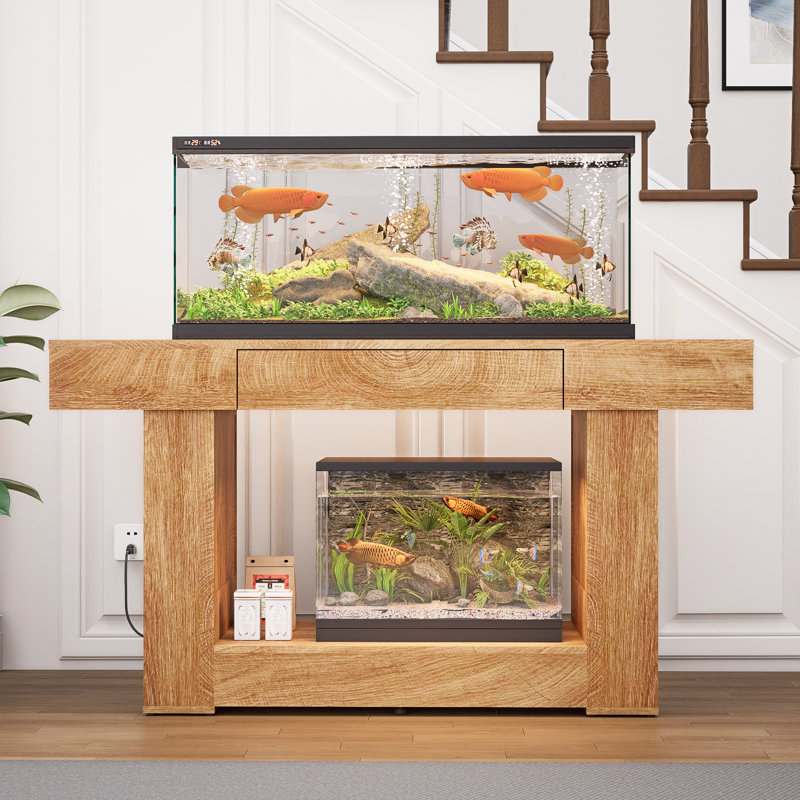 Tucker Murphy Pet™ 55–75 Gallon Aquarium Stand, Double Fish Tank Table ...